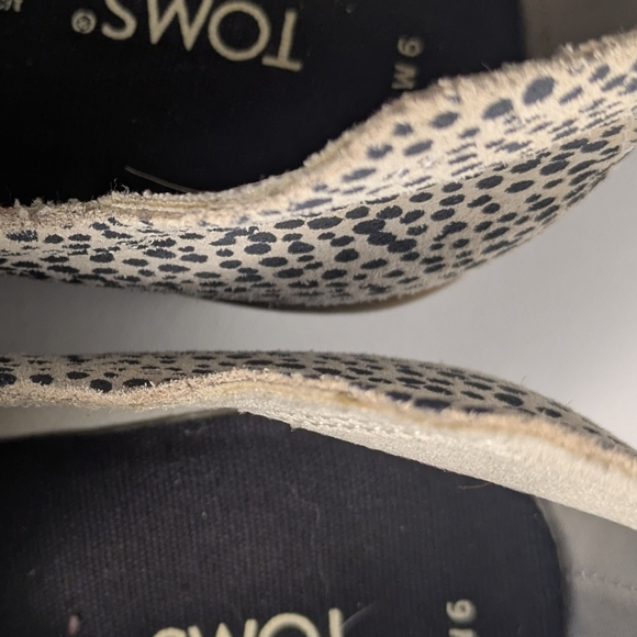 TOMS 10016177 Women's Kallie Cheetah Wedge Bootie Boots Shoes Size 6 Cutout - Picture 9 of 12